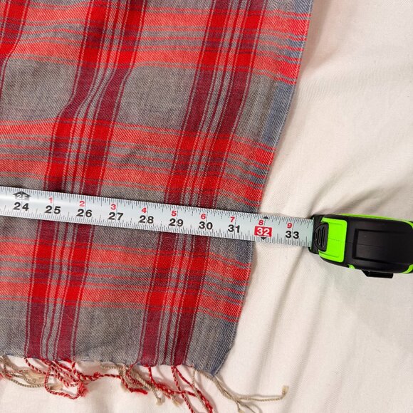 Bujibaja Women's Plaid Wool Wrap/Scarf | OS - Picture 8 of 9